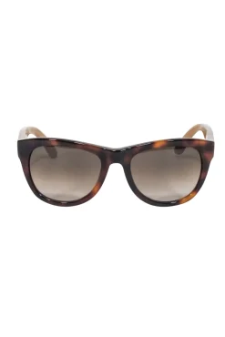 Ferragamo - Brown Tortoise Front Sunglasses