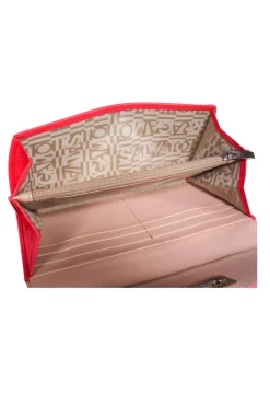 Ferragamo - Flamingo Pink Leather Wallet w/ Signature Gancini