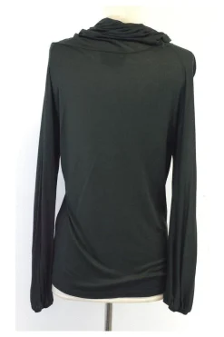 Ferragamo - Green Long Sleeve Cowl Neck Shirt Sz 8