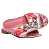 Ferragamo - Pink Floral Slide Sandals Sz 7