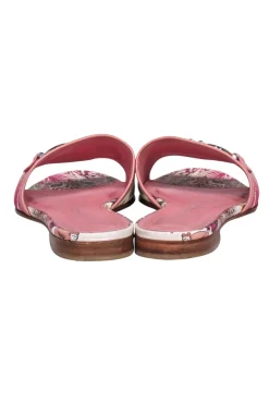 Ferragamo - Pink Floral Slide Sandals Sz 7
