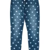 7 For All Mankind - Medium Wash Polka Dot High-Waist Skinny Jeans Sz 25