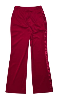 7 For All Mankind - Red Velvet Pants w/ Satin Side Stripe Sz 6