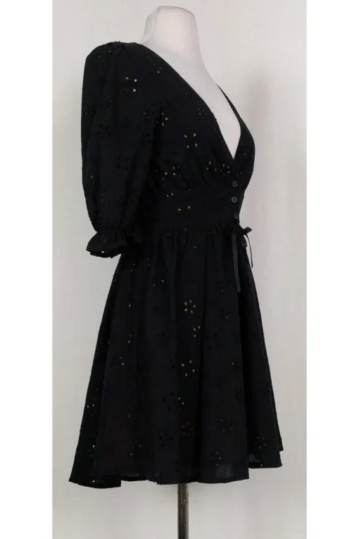 For Love & Lemons - Black Eyelet Dress Sz S