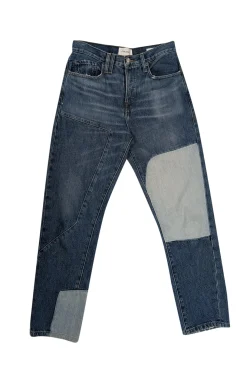 Frame - Medium & Light Wash Patchwork Boyfriend Jeans Sz 2