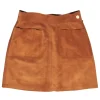 Frame - Tan Suede Mini Skirt Sz 4
