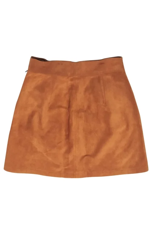Frame - Tan Suede Mini Skirt Sz 4