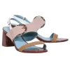 Frances Valentine - Tan, Beige, & Brown Patent Leather Strappy Sandals Sz 7.5