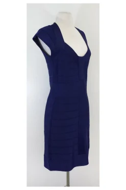 French Connection - Blue Bandage Cap Sleeve Dress Sz 10