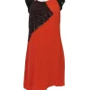 French Connection - Orange Sequin Dress Sz 8