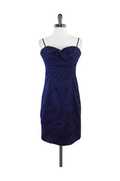 Frock! By Tracy Reese - Blue & Black Bodycon Dress Sz 8