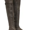 Frye - Light Olive Leather Over-the-Knee Boots Sz 7.5