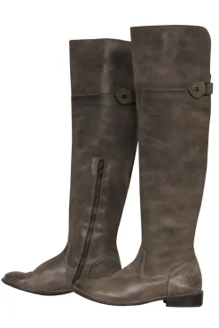 Frye - Light Olive Leather Over-the-Knee Boots Sz 7.5