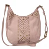 Frye - Taupe Crossbody Bag w/ Gold-Toned Studs