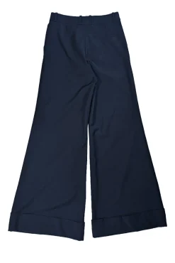 G. Label by Goop - Black Wide Leg Cuffed Trousers Sz 8