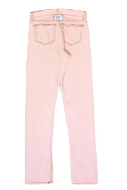 Ganni - Light Pink Jeans w/ Slit at Bottom Sz 25