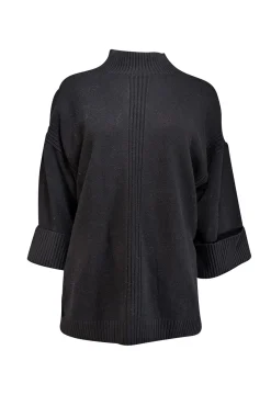 Gerard Darel - Black Wool Mock Neck Sweater Sz 8