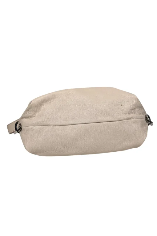 Gianfranco Ferre - Beige Leather Large Shoulder Bag