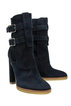 Gianvito Rossi - Navy Blue Suede Booties Sz 5.5