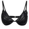 GiGi C - Black Laser Cut Padded Bikini Sz L
