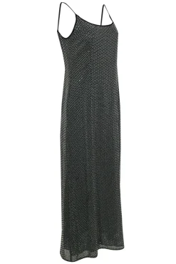 Giorgio Armani - Black & White Print Sequin Sleeveless Gown Sz 12