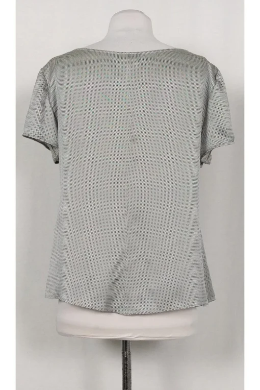 Giorgio Armani - Black & White Silk Blouse Sz M