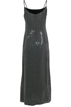 Giorgio Armani - Black & White Print Sequin Sleeveless Gown Sz 12