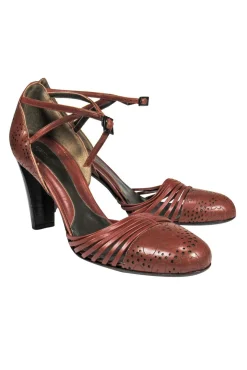 Giorgio Armani - Brown Strappy Pumps Sz 8