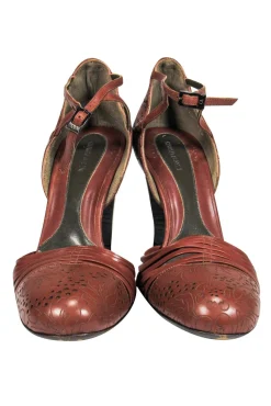Giorgio Armani - Brown Strappy Pumps Sz 8