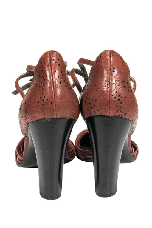 Giorgio Armani - Brown Strappy Pumps Sz 8