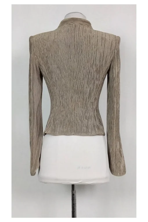 Giorgio Armani - Nude Ruched Jacket Sz 2