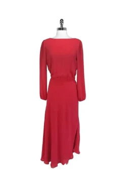 Giorgio Armani - Pink Silk Maxi Dress Sz 6