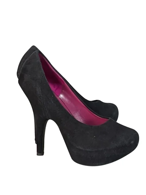 Giuseppe Zanotti - Black Suede Rounded Toe Pumps Sz 7.5