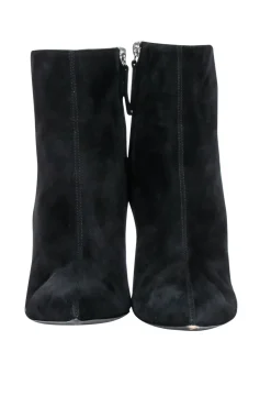 Giuseppe Zanotti - Black Suede Short Boots w/ Jewel Heel Sz 9