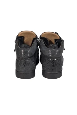 Giuseppe Zanotti - Grey Spotted Print High Top Lace Up Sneakers Sz 8