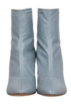 Giuseppe Zanotti - Light Blue Shimmery Round Toe Booties Sz 9