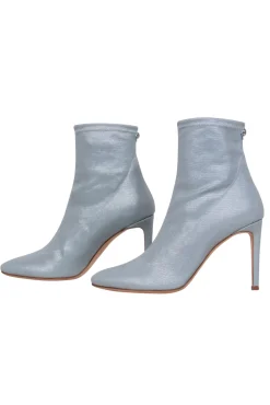 Giuseppe Zanotti - Light Blue Shimmery Round Toe Booties Sz 9