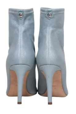 Giuseppe Zanotti - Light Blue Shimmery Round Toe Booties Sz 9