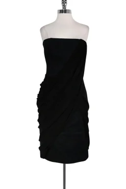 Givenchy - Black Strapless Corset Dress Sz 8