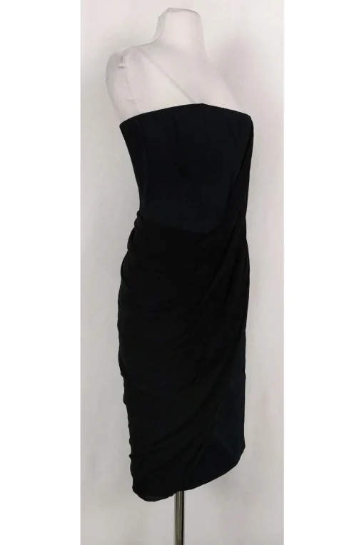 Givenchy - Black Strapless Corset Dress Sz 8