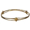 Gogo - Sterling Silver Gold Plated "Rattlesnake Rib" Stacked Bangle