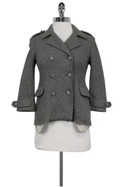 Gryphon - Grey Knit Blazer Sz XS