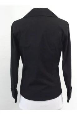 Gucci - Black Cotton Button-Up Long Sleeve Shirt Sz 4
