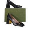 Gucci - Black Leather Horsebit "Malaga Kid" Pumps Sz 9