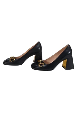Gucci - Black Leather Horsebit 