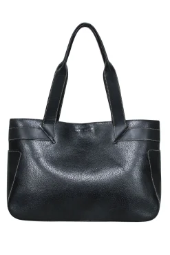 Gucci - Black Leather Mini Tote Bag