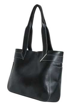 Gucci - Black Leather Mini Tote Bag
