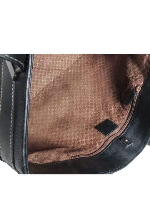 Gucci - Black Leather Mini Tote Bag