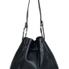Gucci - Black Leather Vintage Shoulder Bag