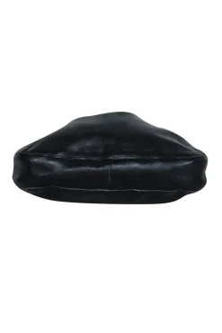 Gucci - Black Leather Vintage Shoulder Bag